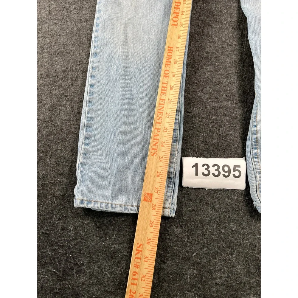 Levi's 511 Jeans Mens 30X30 Blue Denim Cotton Stretch Light Wash Straight Leg